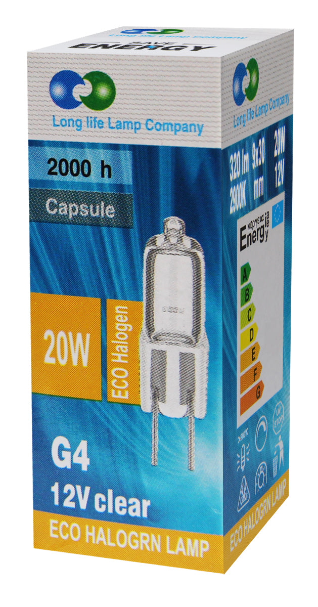 G4 Halogen 20w Clear Capsule Light Bulb Lamp 5 Pack or 10 Pack