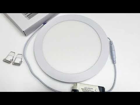 18w Round LED Recessed Ceiling Panel Light White 4000K - Energy Light Bulbs - Free delivery on all orders