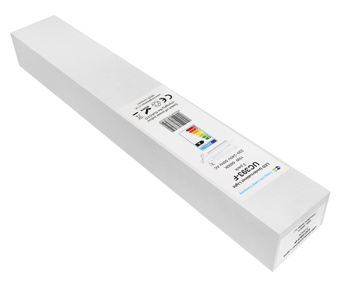15W T5 Under Cabinet LED Light 6000K Cool White Linkable 3 Pack - Free delivery on all orders