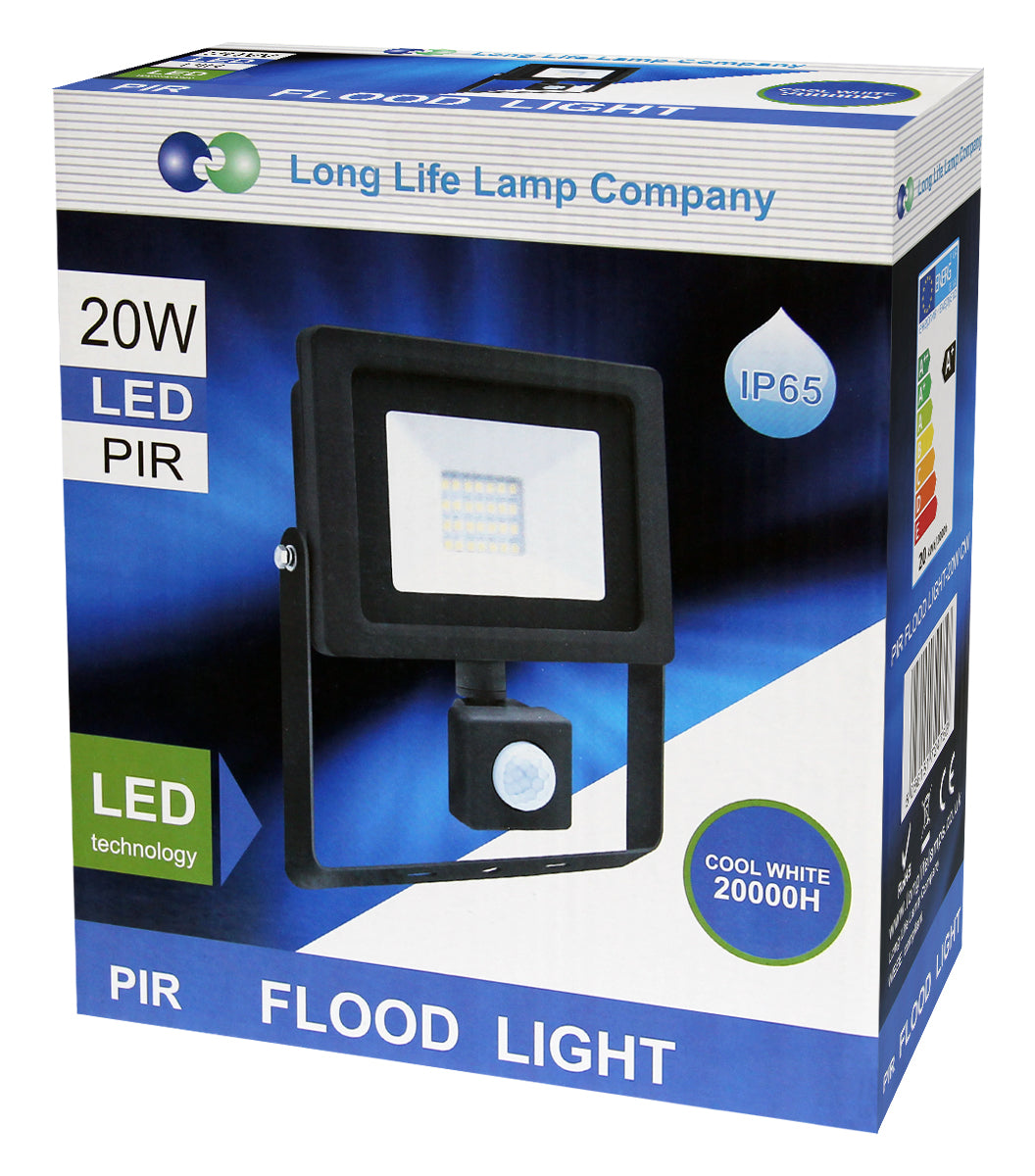 20w LED Floodlight PIR Motion Movement Sensor Security Flood Light IP65 - Free delivery on all orders
