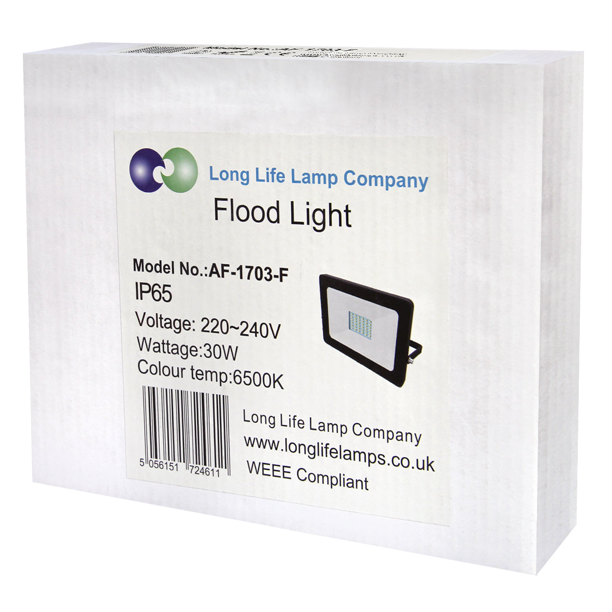 30w LED Floodlight IP65 Waterproof Cool White