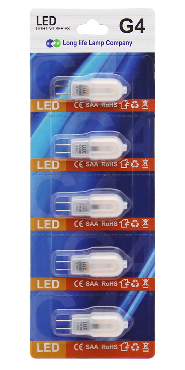 G4 LED Bulb 2W 12V Warm White 20W Halogen Equivalent Frosted - Free delivery on all orders