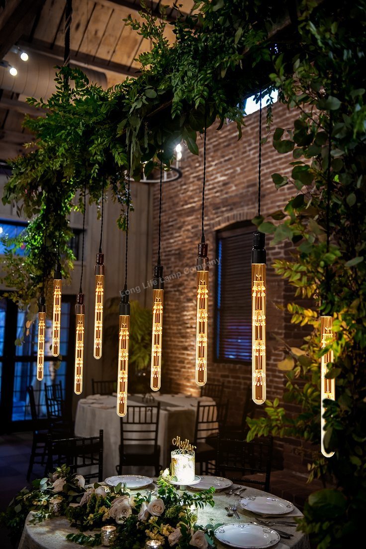 Clear Glass 2W Vintage LED Tube Bulb with Tree Filament and B22 Bayonet Cap for Feature Lighting