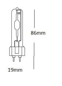 35w, 70w Ceramic Metal Halide G12 Tubular Lamp 3000k - Energy Light Bulbs - Free delivery on all orders