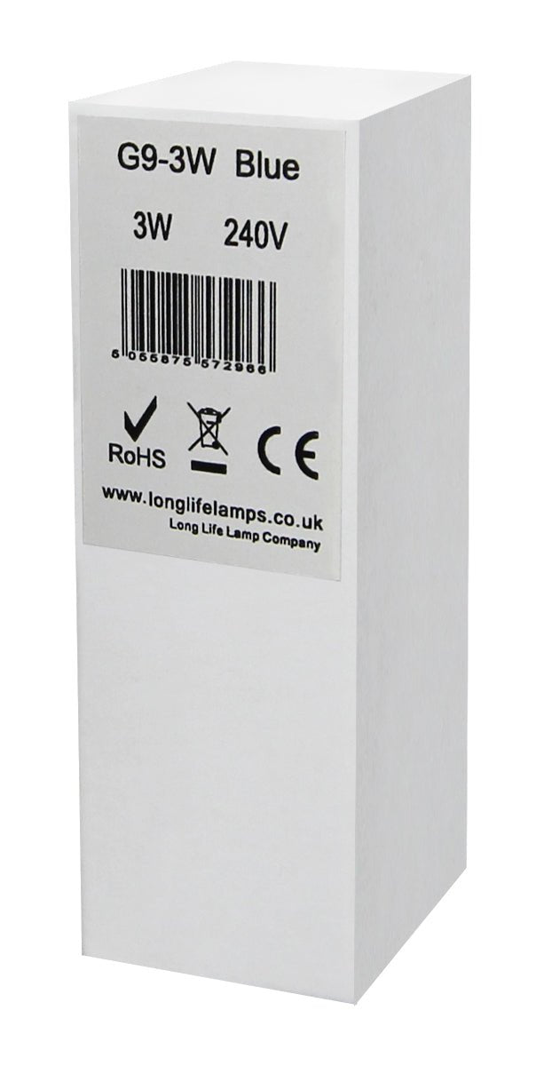 3w G9 LED Bulb Blue Replacement For Halogen Capsule - Energy Light Bulbs - Free delivery on all orders