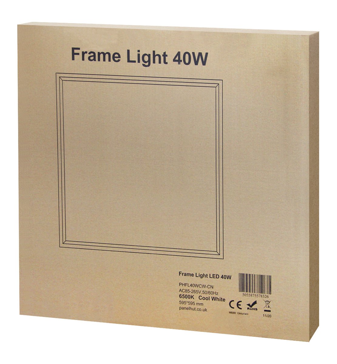 40w LED Recessed Ceiling Panel Frame Border Edge Light Cool White 6500k 600 x 600 - Energy Light Bulbs - Free delivery on all orders
