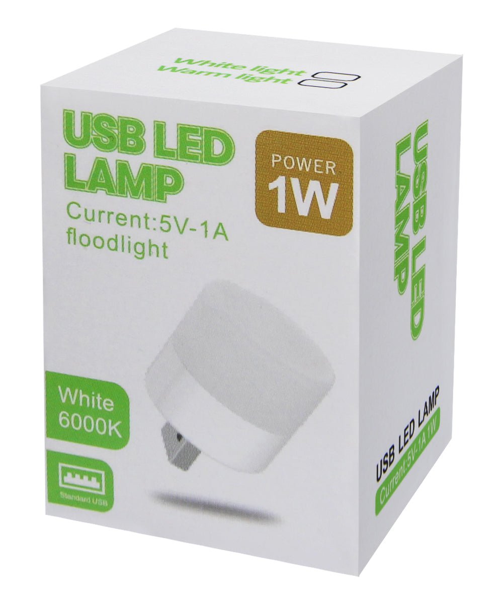 5 Pack - Mini USB Light 1w LED Night Light Cool White Bright Glow Lamp - Energy Light Bulbs - Free delivery on all orders