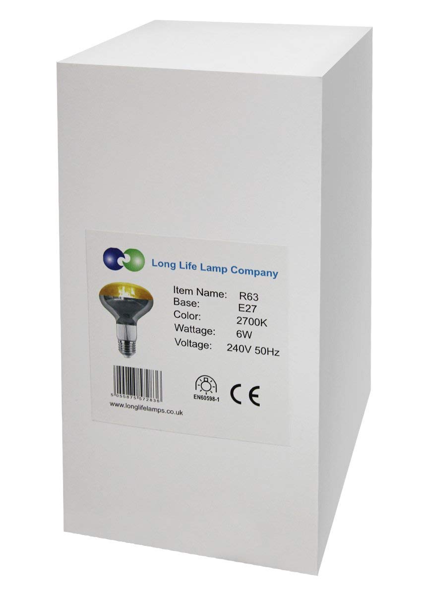 6W R63 LED Reflector Bulb E27 Warm White 2700K 50W Equivalent - Free delivery on all orders