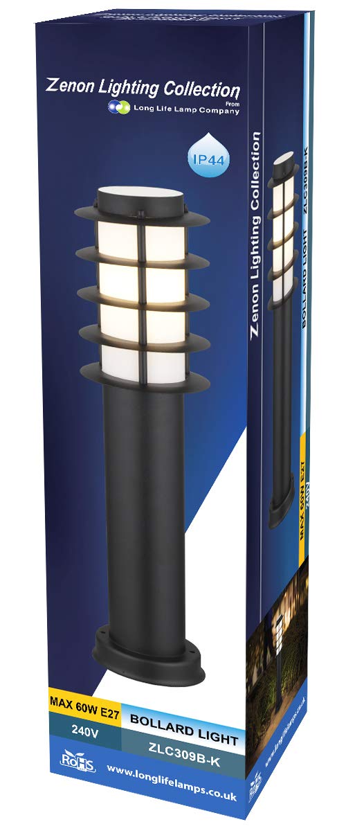 Modern Outdoor Bollard Light E27 IP44 Stainless Steel
