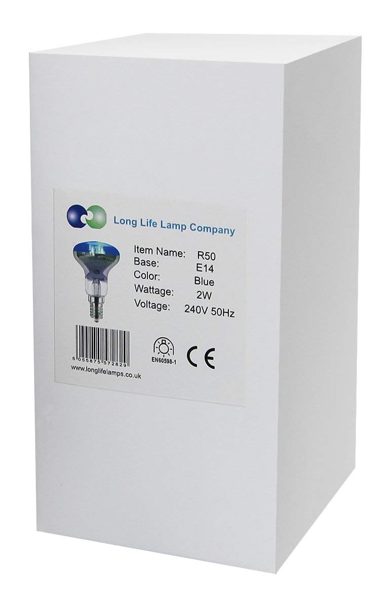 2W LED R50 Blue Reflector Bulb E14 30W Eq Spotlight Lamp - Free delivery on all orders