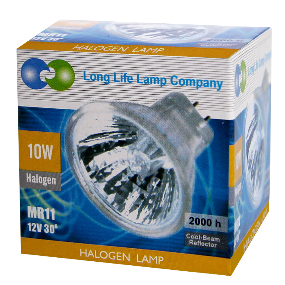 2 Pack MR11 10W 12V Halogen Bulb 35mm Fibre Optic Christmas Light - Free delivery on all orders