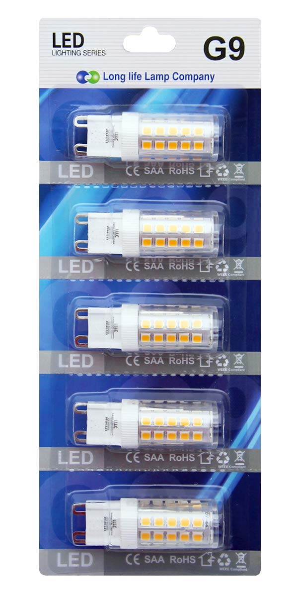 10 Pack 5W G9 LED Bulbs Warm White 40W Equivalent - Free delivery on all orders
