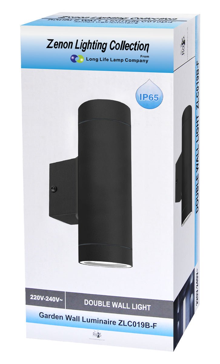 6w Red,Green, Blue Coloured LED Wall Light Black Body - Energy Light Bulbs - Free delivery on all orders