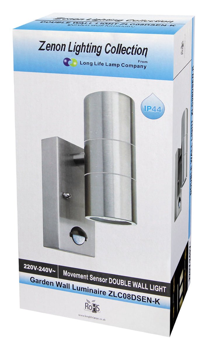 8W, 10W, 12W LED GU10 PIR Movement Sensors Up and Down Wall Light - Energy Light Bulbs - Free delivery on all orders