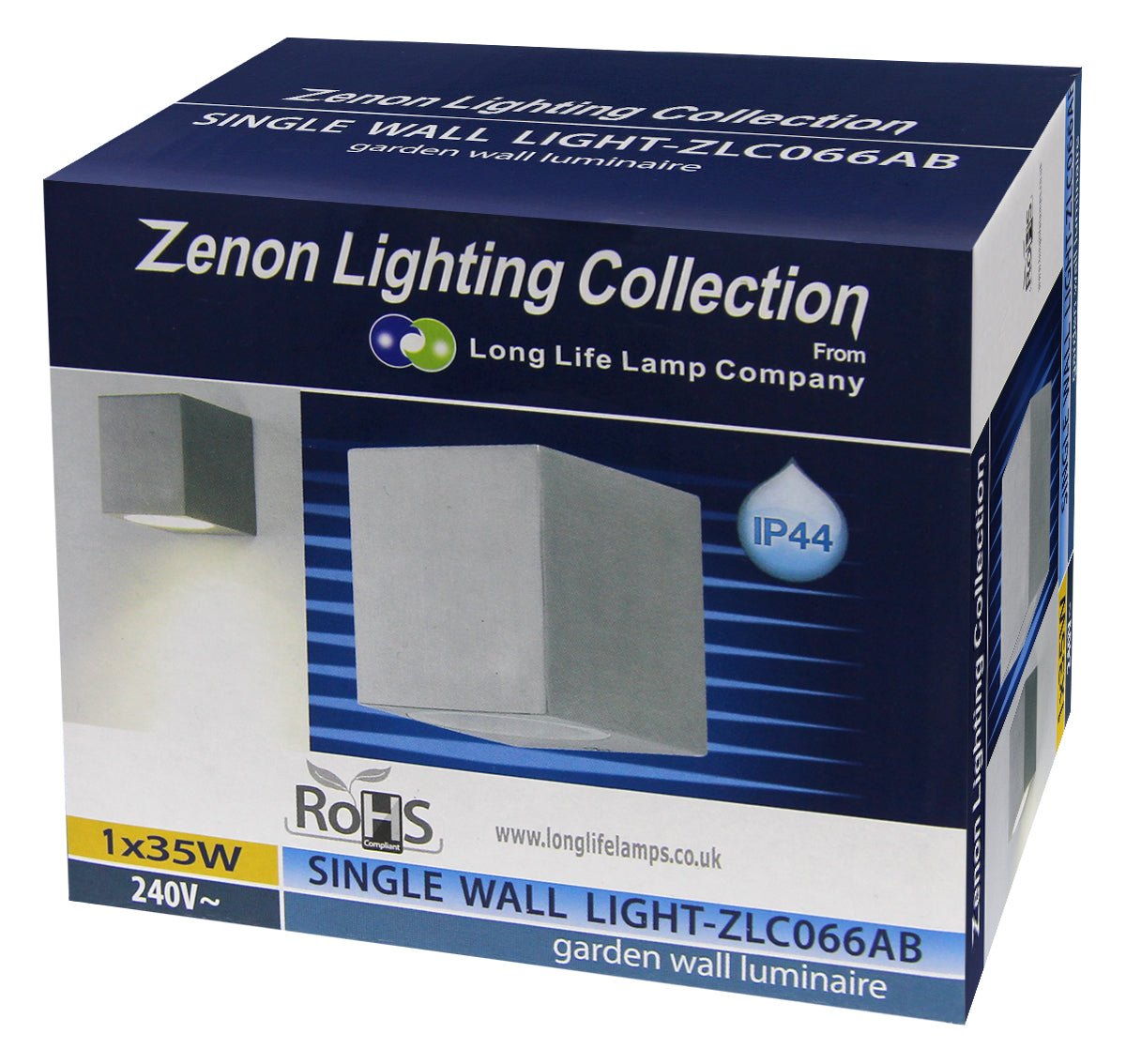 Aluminium Finely Finished Mini Cube Single Outdoor Wall Light Fixture GU10 - Energy Light Bulbs - Free delivery on all orders
