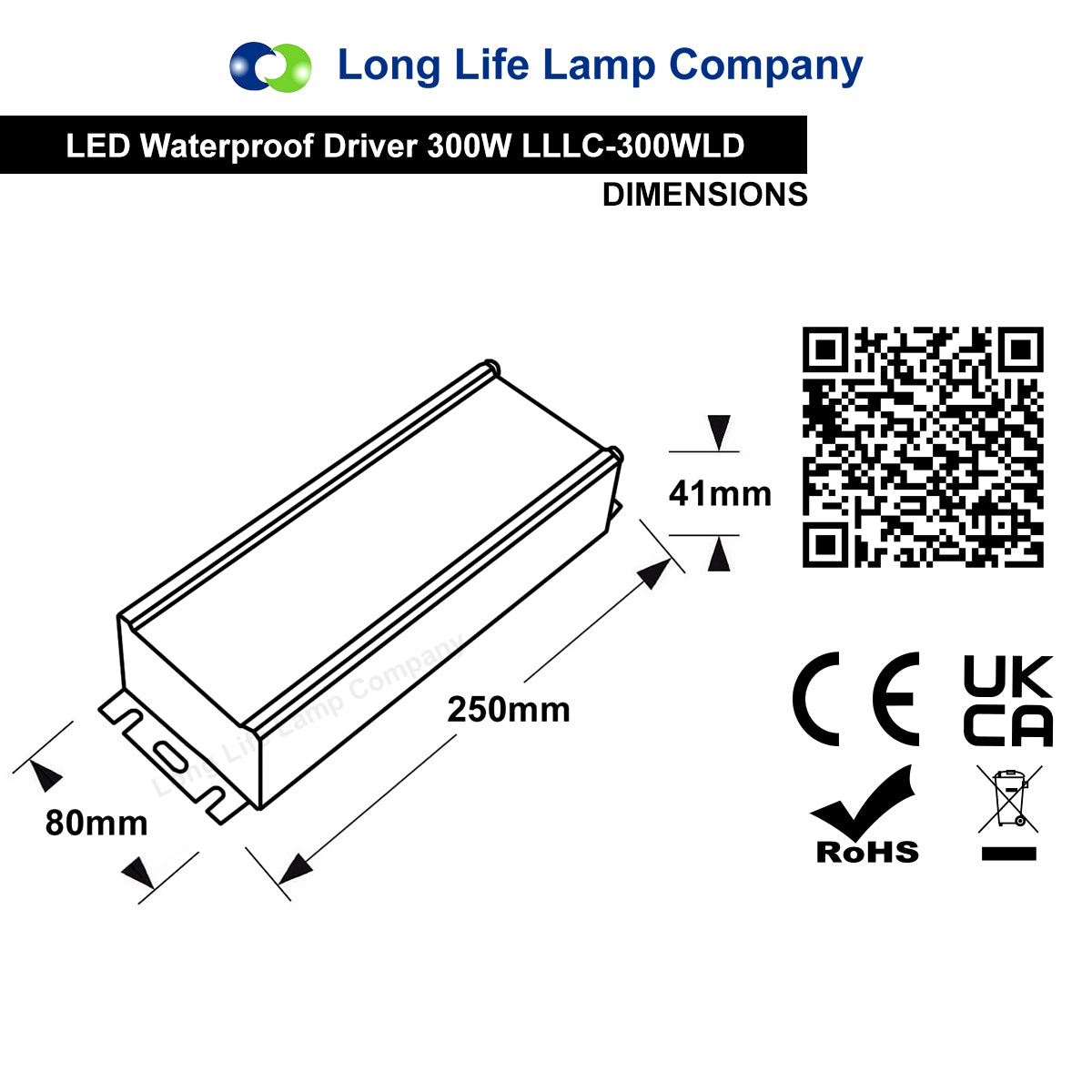 LED Driver 12v Output Low Voltage IP67 Waterproof Transformer 300W