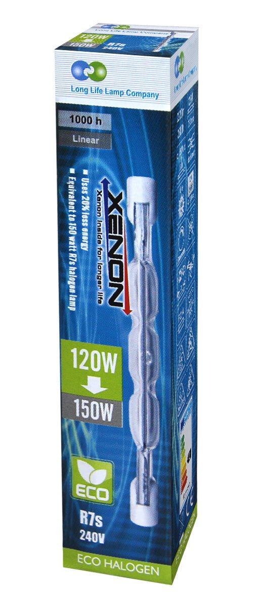ECO Energy Saving R7s J78 120w=150w Halogen tube linear - Energy Light Bulbs - Free delivery on all orders