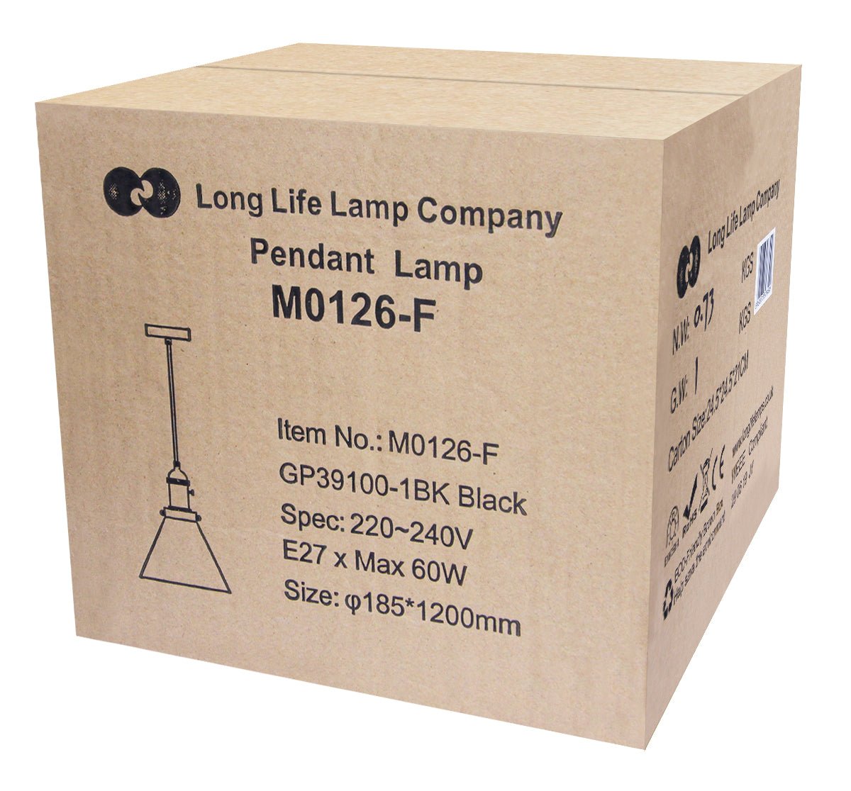Vintage glass ceiling pendant with transparent shade and included 4W ST58 LED filament-style bulb