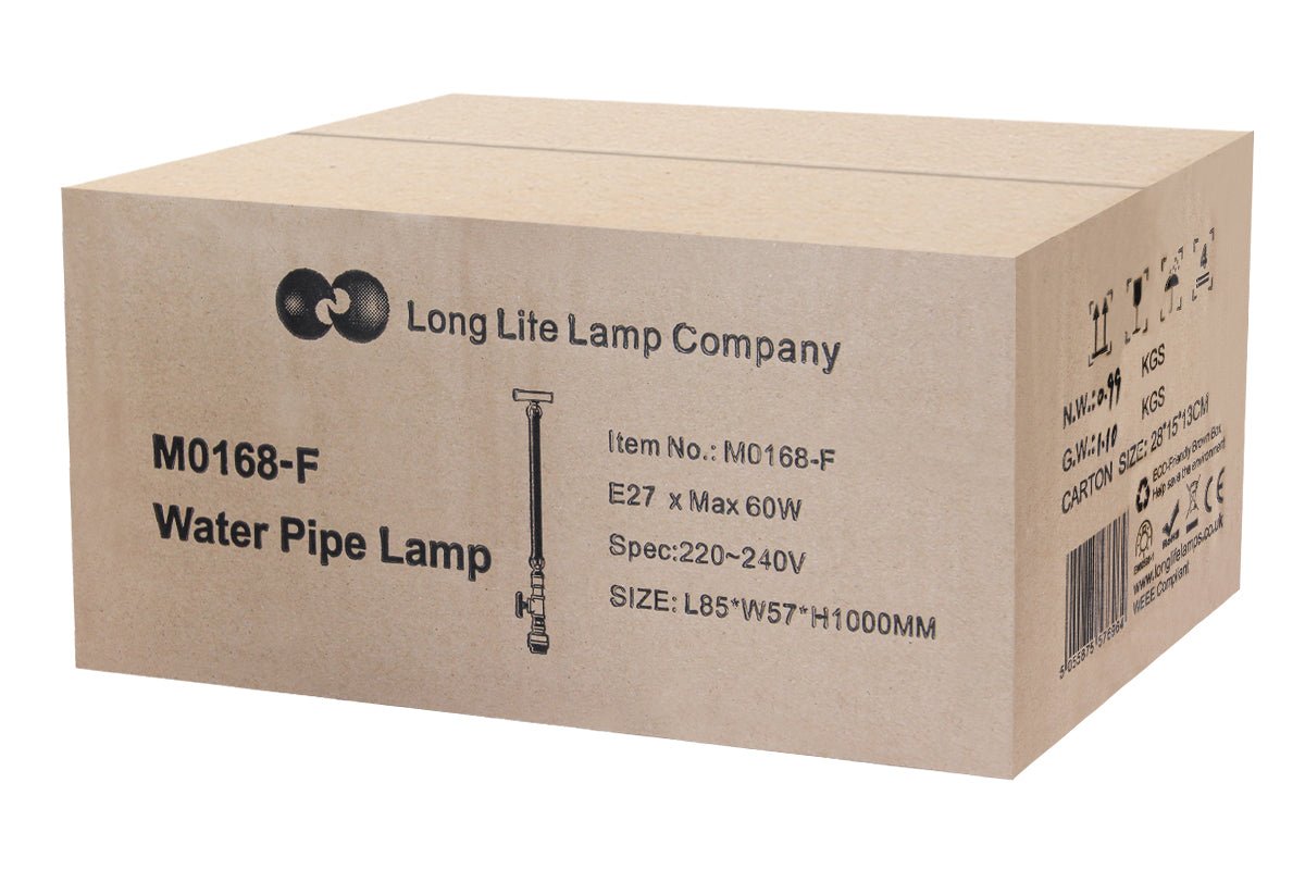 Industrial Water Pipe Vintage Ceiling Rope Pendant Light with Valve Tap - Energy Light Bulbs - Free delivery on all orders