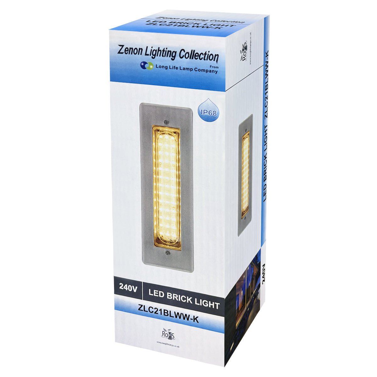 LED Brick Light Outdoor Wall Light Pathway Step Light Warm White - Energy Light Bulbs - Free delivery on all orders