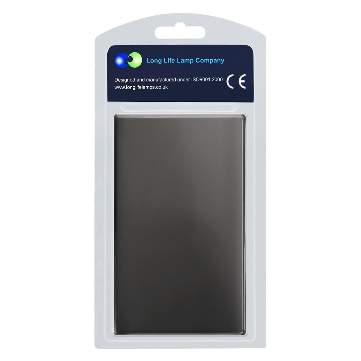 Modern Double Black Nickel Wall Blanking Plate Scewless Finish N402GME - Energy Light Bulbs - Free delivery on all orders