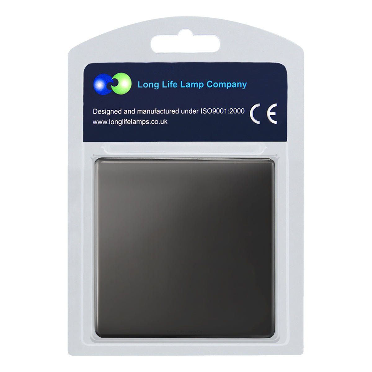 Modern Single Black Nickel Wall Blanking Plate Scewless Finish N401GME - Energy Light Bulbs - Free delivery on all orders