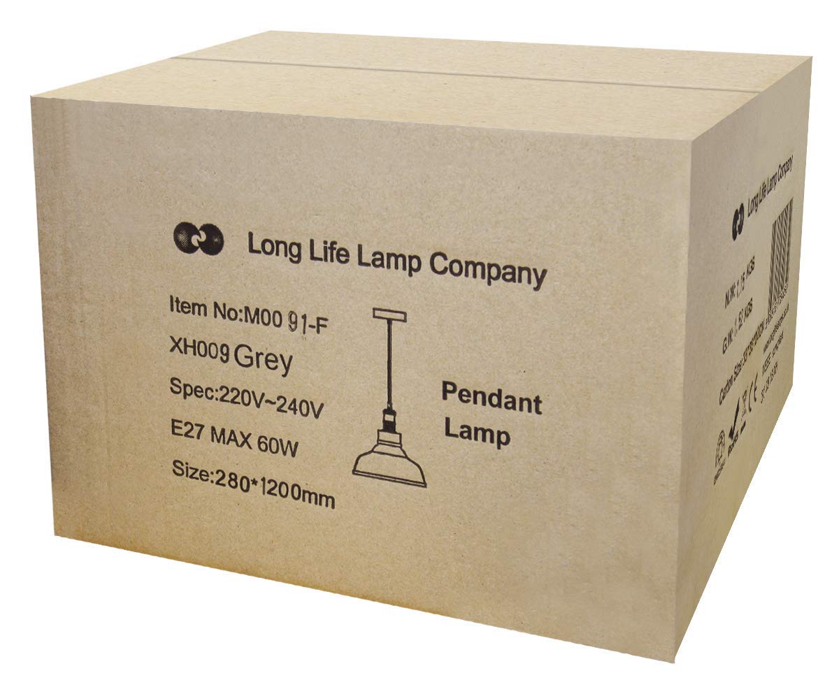 Modern Vintage Shadow Glass Light Shade Smoked Ceiling Lamp - Energy Light Bulbs - Free delivery on all orders