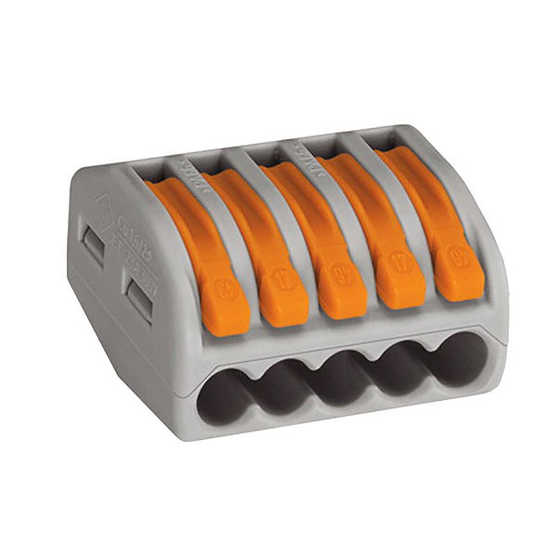 Reusable Spring Wire Connector Terminal Block 2/3/5 Way Clamp - Energy Light Bulbs - Free delivery on all orders