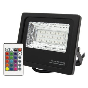 Colour Changing RGB Floodlights - Energy Light Bulbs