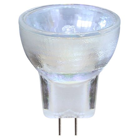 Compact MR8 GU4 halogen spotlight bulbs for cabinet and accent lighting installations
