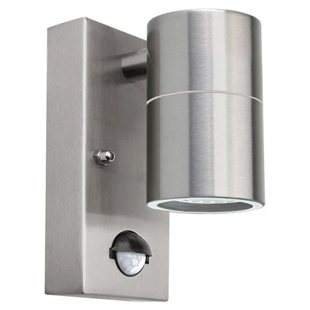 PIR wall lights collection featuring motion sensor outdoor lighting for security and entrance illumination.