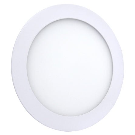 Round LED panels collection featuring recessed ceiling lighting for modern home, office and commercial interiors.