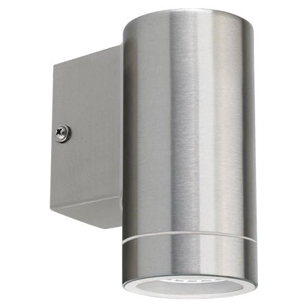 Stainless Steel Single Wall Lights - Energy Light Bulbs