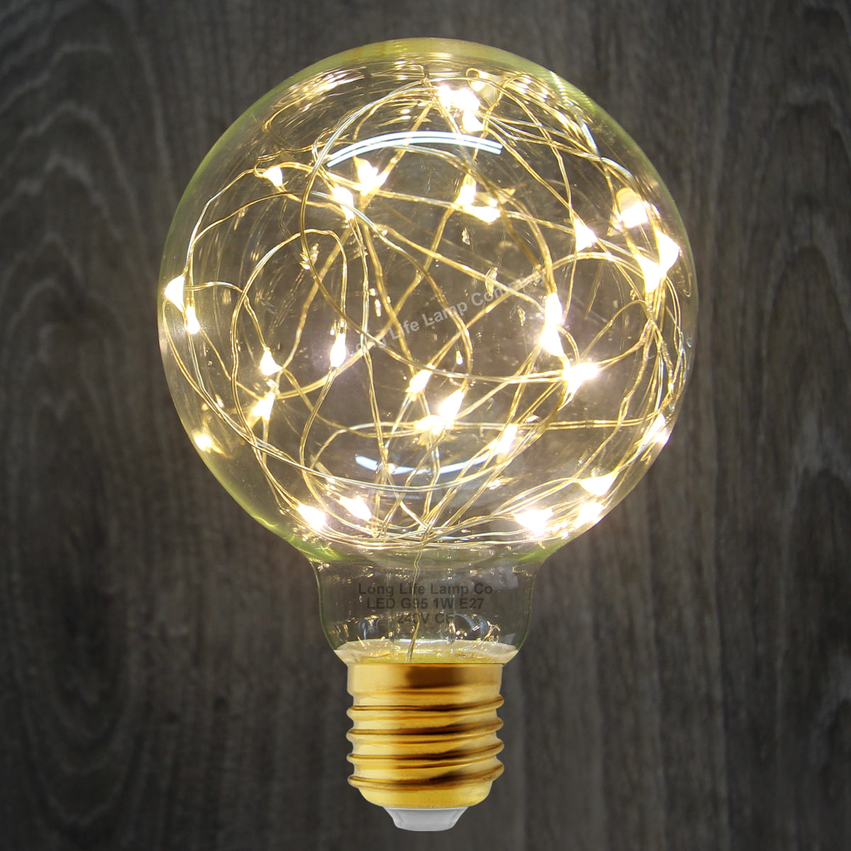 1w E27 LED Globe Decorative Light Bulb Warm White G95 - Free delivery on all orders