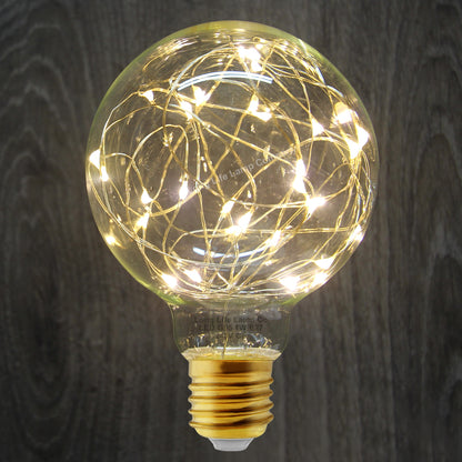 1w E27 LED Globe Decorative Light Bulb Warm White G95 - Free delivery on all orders