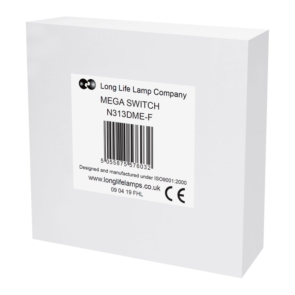 1 Gang Intermediate Single Light Switch Gloss Brush Chrome Screwless Plate - Energy Light Bulbs - Free delivery on all orders