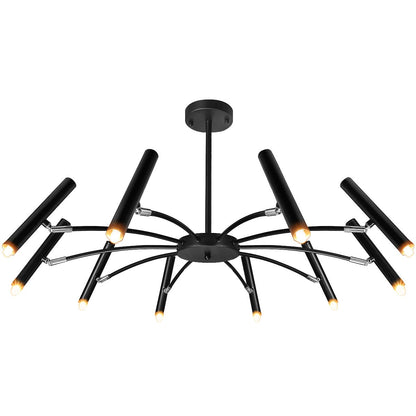 10 Lamp Ceiling Black Cluster Sputnik Pendant Light Adjustable Beam Angle With G9 - Energy Light Bulbs - Free delivery on all orders