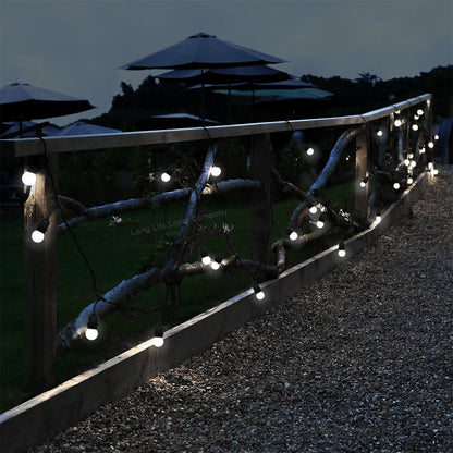 10 metre Outdoor String Light Bulb Holders 20 Lamp Weatherproof Festoon Light Fittings - Energy Light Bulbs - Free delivery on all orders