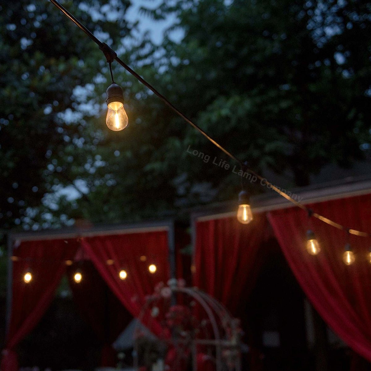 10 Pack 1w LED Mixed Coloured Lights Bulbs Edison Screw E27 Vintage Filament Decorative Festoon Lamps - Energy Light Bulbs - Free delivery on all orders