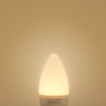 10 PACK 5W Energy Saving C37 LED Candle Light Bulb 3000K E14 - Energy Light Bulbs - Free delivery on all orders