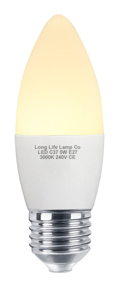 10 PACK 5W Energy Saving C37 LED Candle Light Bulb 3000K E27 - Energy Light Bulbs - Free delivery on all orders