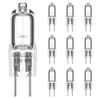 10 Pack G4 Halogen Light Bulb 5w 12v - Energy Light Bulbs - Free delivery on all orders