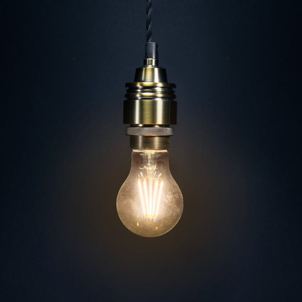 10 Pack Vintage 4W LED A60 Filament Light Bulb E27 Clear Glass Warm White 2500K - Energy Light Bulbs - Free delivery on all orders