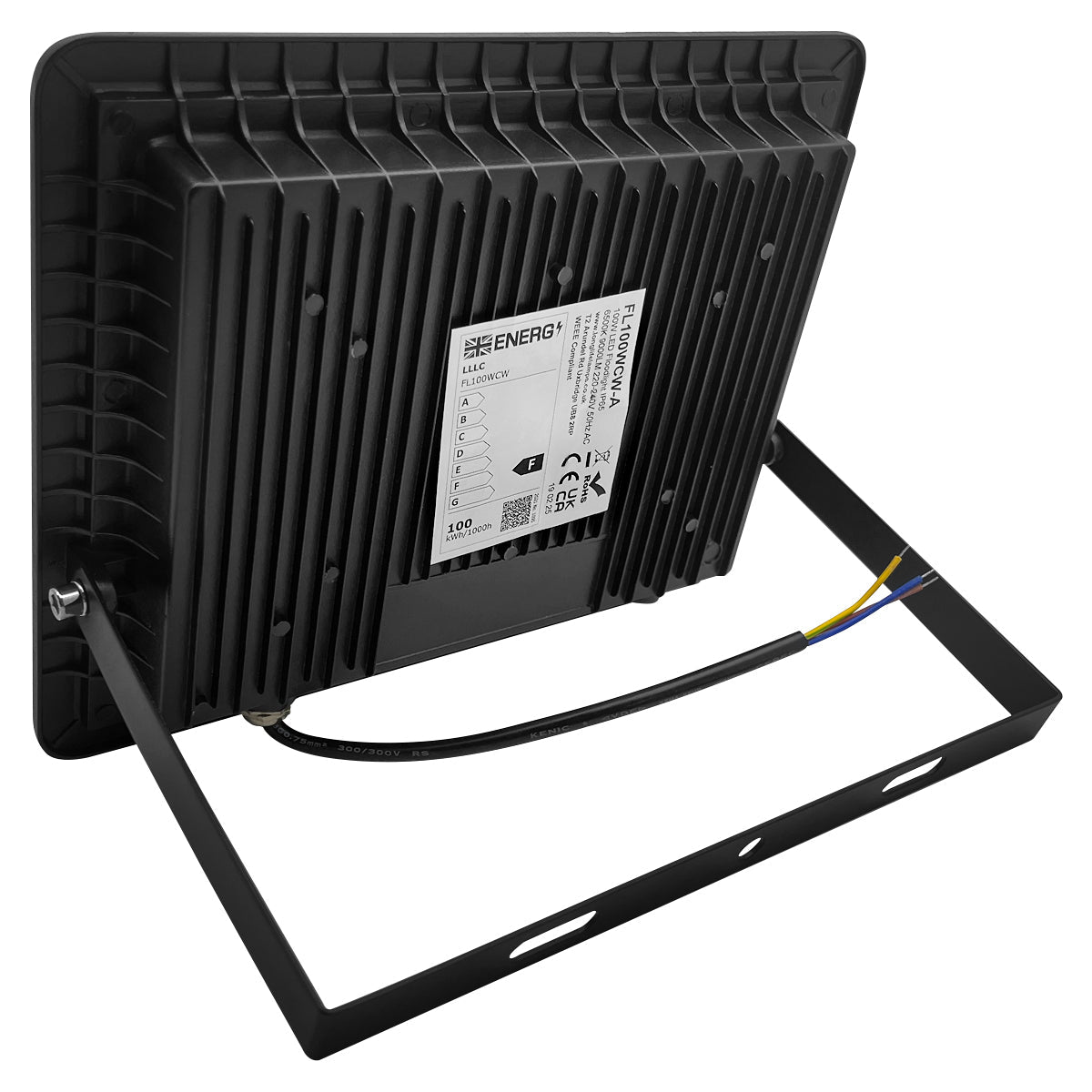 100w LED Flood Light Cool White 6500k IP65 Outdoor Use Waterproof - Energy Light Bulbs - Free delivery on all orders