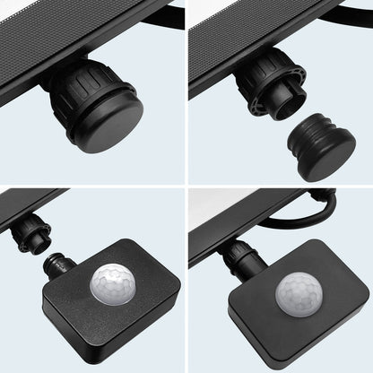 100W LED Floodlight Black Natural White 4000K with Detachable PIR Sensor - Energy Light Bulbs - Free delivery on all orders