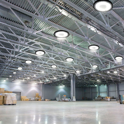 100w LED High Bay UFO Light IP65 For Warehouse Workshops Canopy - Energy Light Bulbs - Free delivery on all orders