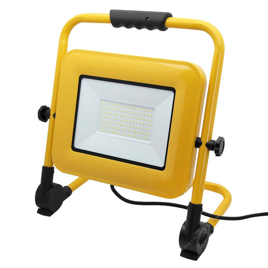 100W LED Portable Flood Work Light 240V IP65 6000K - Energy Light Bulbs - Free delivery on all orders