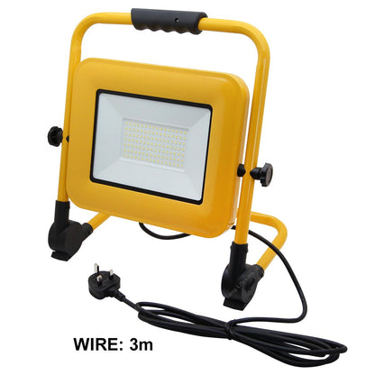 100W LED Portable Flood Work Light 240V IP65 6000K - Energy Light Bulbs - Free delivery on all orders