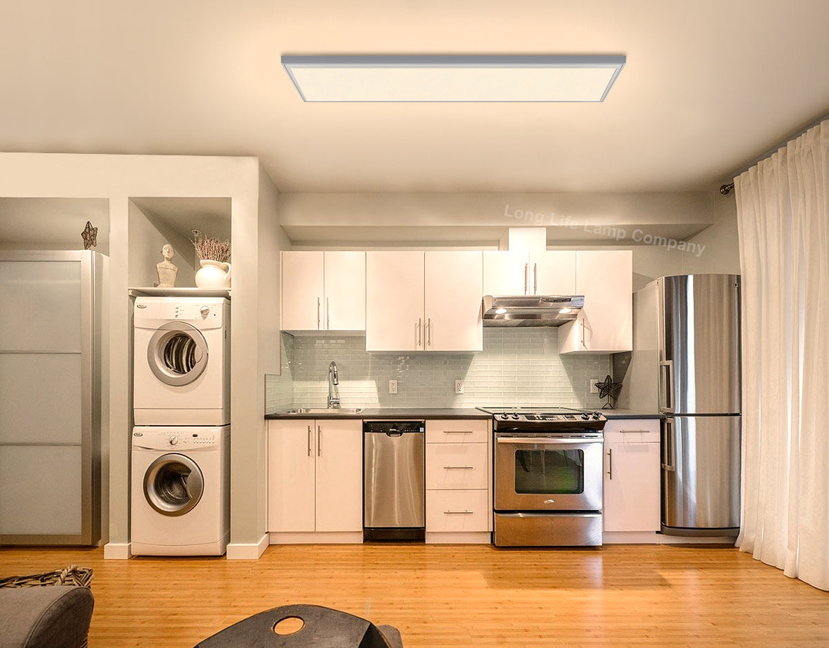 40w  1200 x 300 LED Panel Light Surface Mount  Warm White 3500k