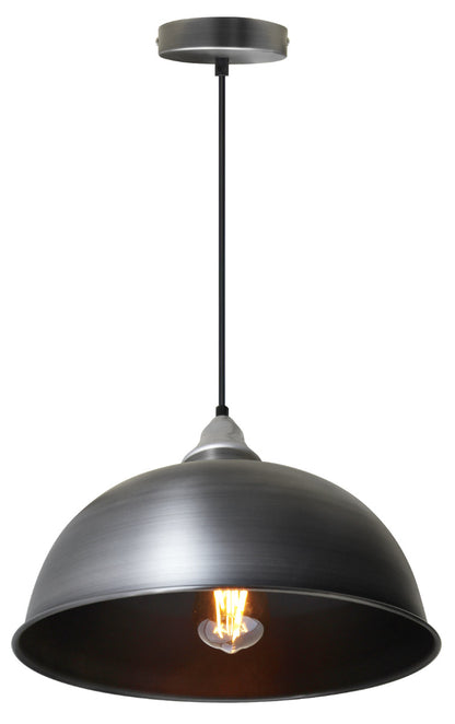 Vintage Antique Stainless Steel Hanging Ceiling Pendant Shade
